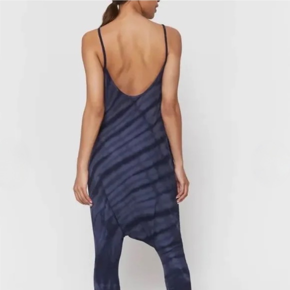 om. [Spiritual Gangster] Navy Blue Tie Dye NWT Harem Jumpsuit | Small 4 - 6 - Picture 4 of 16